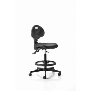 Office stool Mod. FLOWER D503, asynchro, with arms by Italexpo