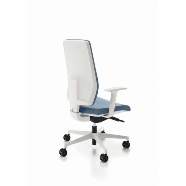 Office Chair Kit Italexpo Mod. Happiness D022/Bi maxi white, synchro, trasla seat, with arms