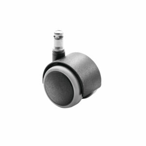 RUY011/1/Ne-Go/Sa Rubber braked castor D.50 mm, pin 11x20, black Italexpo