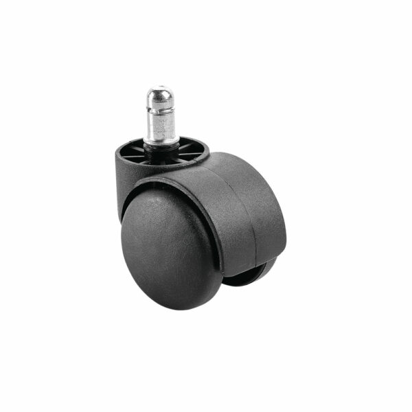 RUY011/Ne/Lib/Cb Ruota libera D.50 mm, perno 11x20, nera con adaptor Free castor D.50 mm, pin 11x20, black with adaptor Italexpo